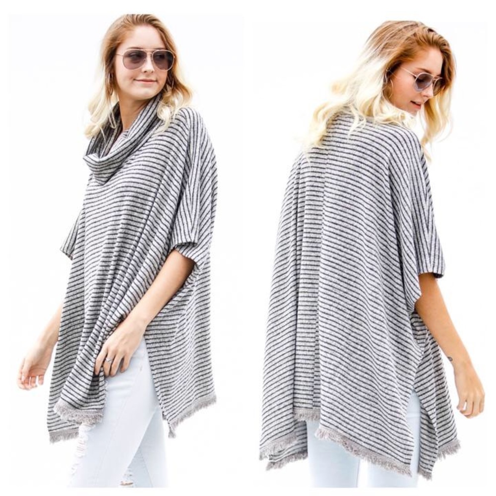 Sedona Striped Poncho